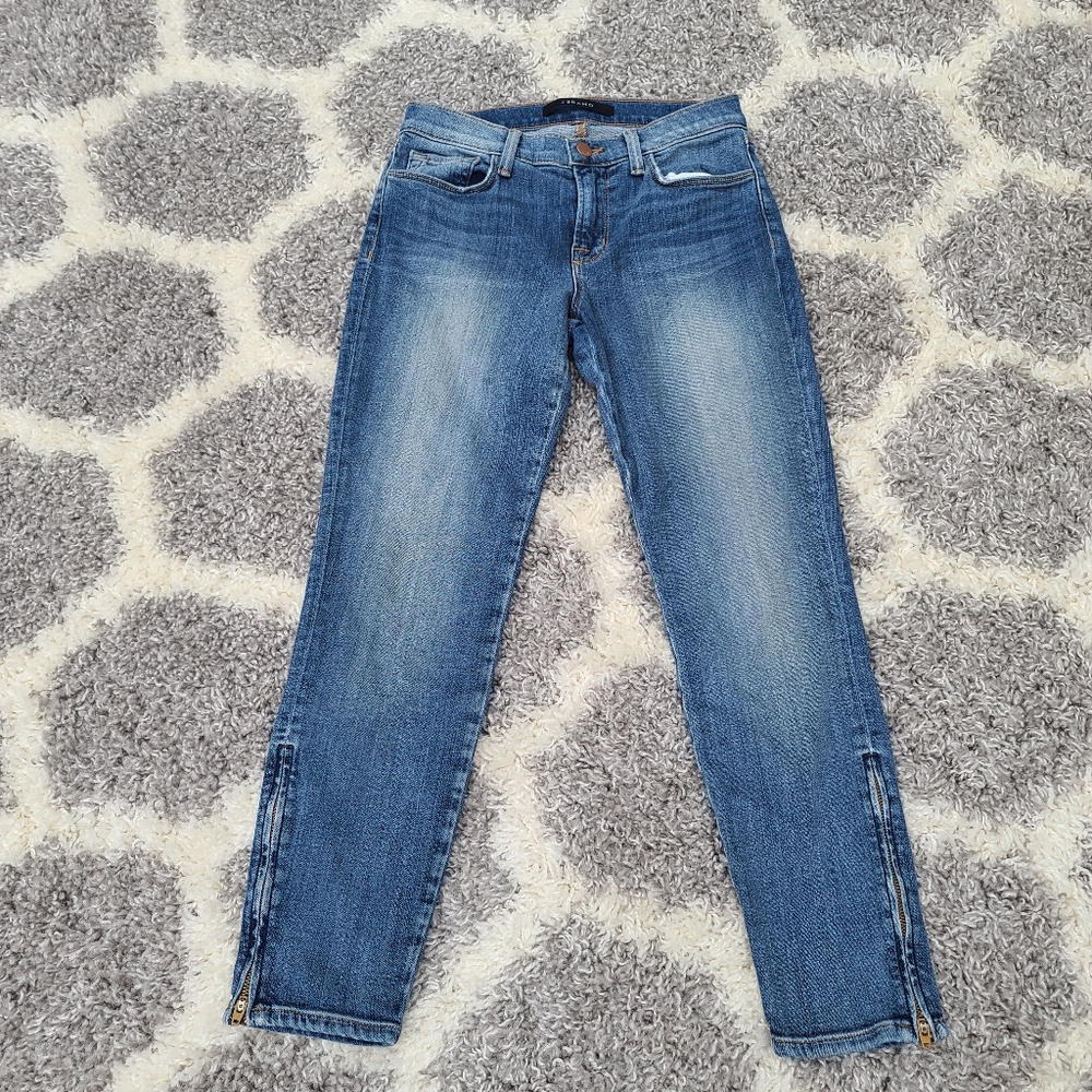J Brand Ankle Zipper Skinny Jeans Size 27